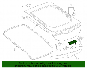 Chevrolet Volt 11-15 Door Button Panel