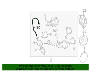 Chevrolet Volt 11-13 prerest charging port cable
