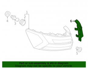 Outer wing light cover right VW Taos 22-25