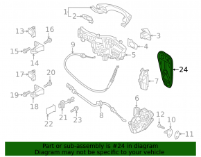 Door panel inner rear left VW Atlas 18-