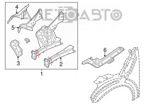 Quarter front right Mini Cooper Countryman R60 10-16