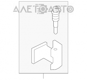Door hinge lower rear left Mini Cooper Countryman R60 10-16