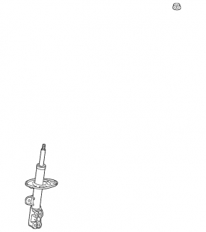 Shock absorber front left Lexus Hs250h 10-12