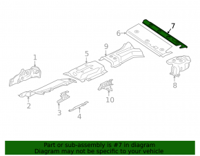 Heat shield muffler rear BMW X5 G05 19-23 rear