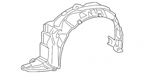 Front right mudguard Toyota Prius V 15-17 rest
