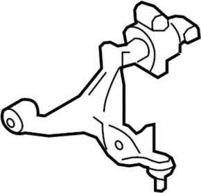 Lower control arm, front right, Nissan Pathfinder 22-25