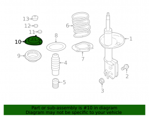 Front left shock absorber support Kia Optima 11-15