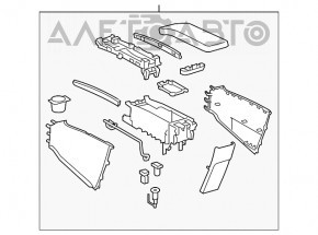 Central console from armrest to cup holder Toyota Prius 30 10-15 beige