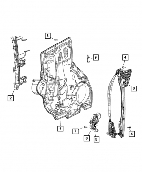 Window lift motor rear right Chrysler Pacifica 17-23