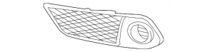 Right front bumper grille for Acura RDX 13-18 without fog lamps