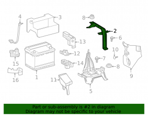 Battery mount Toyota Sienna 21-25