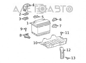 Battery mount Toyota Rav4 19-