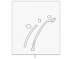 Rear right wing arch seal Toyota Rav4 19-