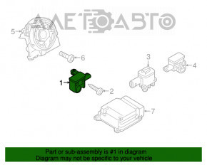 Airbag sensor front left VW Touareg 11-17