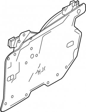 Front left window lift mechanism for Infiniti Q60 17-20