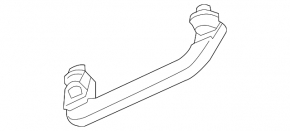 Rear left ceiling handle for Audi Q7 19-26 gray