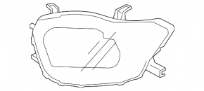 Right front headlight for Toyota Highlander 2010 hybrid halogen