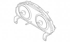 Instrument cluster Subaru b10 Tribeca scratches, worn