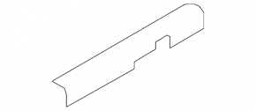 Inner door sill trim, front left, Hyundai Tucson 25-26, black