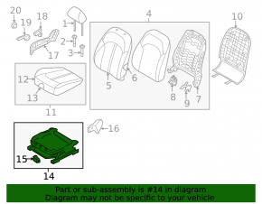 Kia Optima 16-18 passenger seat runners, mechanical, frameless