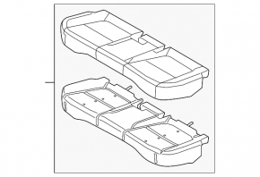Rear row of seats 2 row Hyundai Kona 18-23