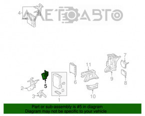 Passenger Outer Mirror Toyota Highlander 14-