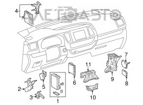 Passenger Outer Mirror Toyota Highlander 14-