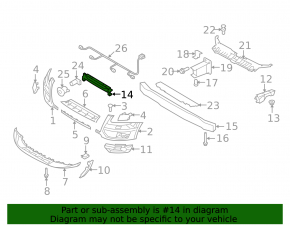 Front Bumper Absorber Audi Q5 8R 09-12 prerest