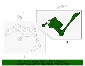 Rear body position sensor Audi A5 F5 17-24
