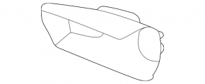 Front bumper air duct, right lower, Porsche Taycan 20-26