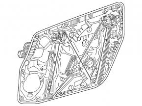 Front right window lift mechanism for Mercedes A-class V177 19-22 with panel