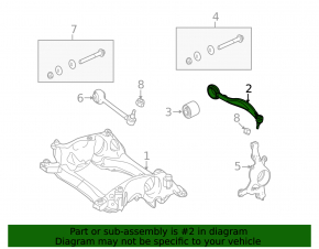 Lower front right control arm Mercedes GLK-class X204 10-15 front