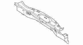 Rear panel Ford Explorer 11-19 2 parts white