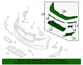Upper radiator grille trim assembly Mazda CX-30 20-21