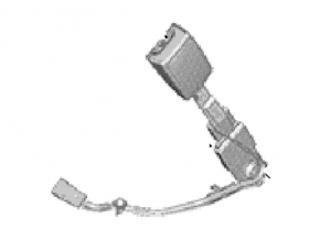 Lincoln MKC 15-19 Black Driver Seat Belt Latch with Wire