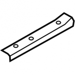 Door sill trim front right Lincoln MKX 16- brown with chrome and backlight