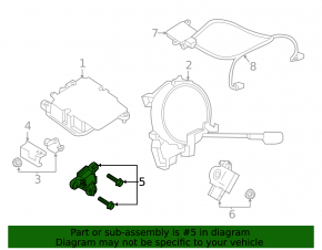 Airbag sensor side left Nissan Rogue Sport 17-22