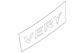 Emblem inscription VERY tailgate Land Rover Discovery 17-20