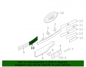Emblem inscription VERY tailgate Land Rover Discovery 17-20