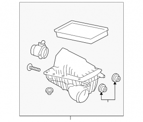 Air filter housing assembly Land Rover Discovery 17-21 3.0d