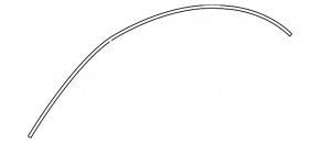 Roof molding side right Mercedes CLA 14-19 chrome, scratch, bump