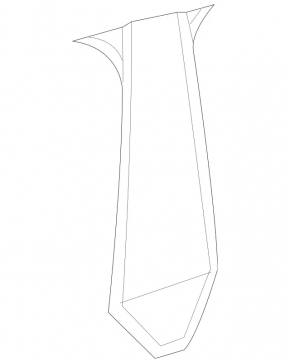 Door trim side front right Mercedes CLA 14-19 central pillar