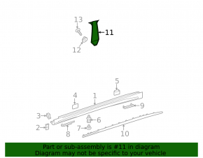 Door trim side front right Mercedes CLA 14-19 central pillar