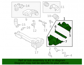 Air filter housing Nissan Murano 25-26