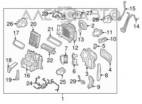 Volvo XC90 16-23 Heater Fan Motor