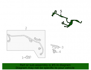 Honda Civic XI FE/FL 22-24 5d Front Bumper Wiring