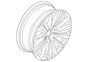 Center cap for Volvo XC40 19-25 disk black