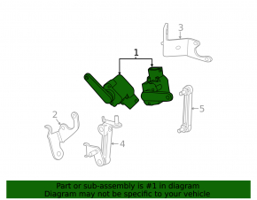 Body position sensor left BMW i3 14-20