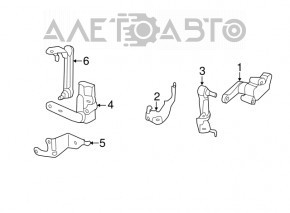 Rear body tilt sensor BMW 4 F32/33/36 14-20 with rod, rusty bracket