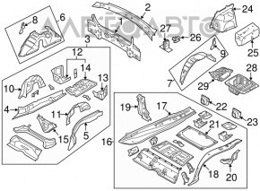 BMW 335i e92 07-13 rear panel